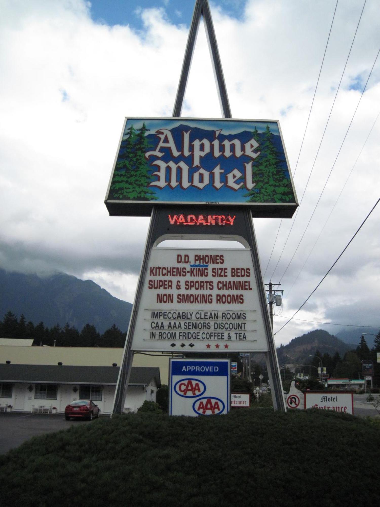 Alpine Motel Хоуп Экстерьер фото